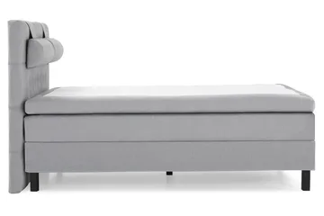 Lucky Komplett Sängpaket 140x200 Polyeter Diamant Sänggavel - Nackkudde Stor Mellangrå - Products - Möbler - Säng - Kontinentalsäng