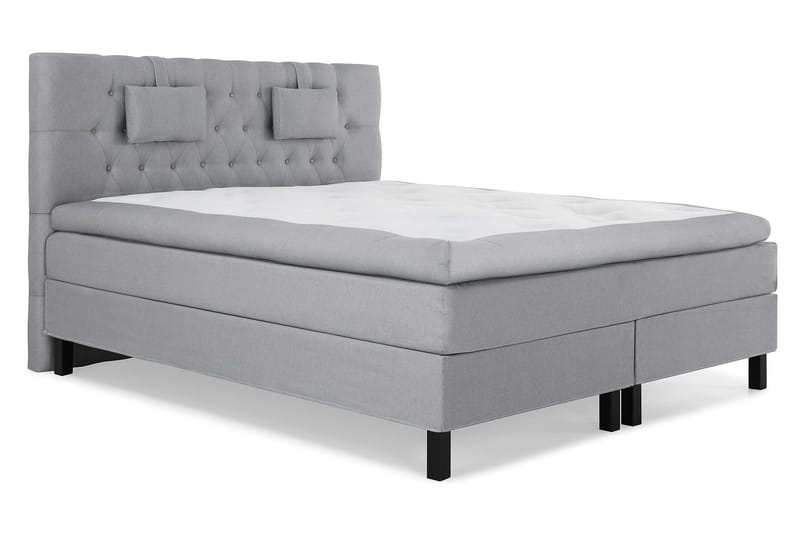 Lucky Komplett Sängpaket 160x200 Latex Diamant - Nackkudde Liten Mellangrå - Products - Möbler - Säng - Kontinentalsäng