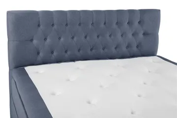 Lucky Komplett Sängpaket 160x200 Latex Diamant Sänggavel - Mörkblå - Products - Möbler - Säng - Kontinentalsäng