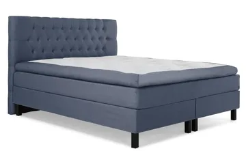 Lucky Komplett Sängpaket 160x200 Latex Diamant Sänggavel - Mörkblå - Products - Möbler - Säng - Kontinentalsäng
