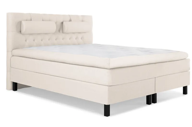 Lucky Komplett Sängpaket 160x200 Latex Diamant Sänggavel - Nackkudde Stor Beige - Products - Möbler - Säng - Kontinentalsäng