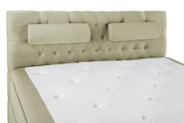 Lucky Komplett Sängpaket 160x200 Memory Diamant Sänggavel - Nackkudde Stor Grön - Products - Möbler - Säng - Kontinentalsäng