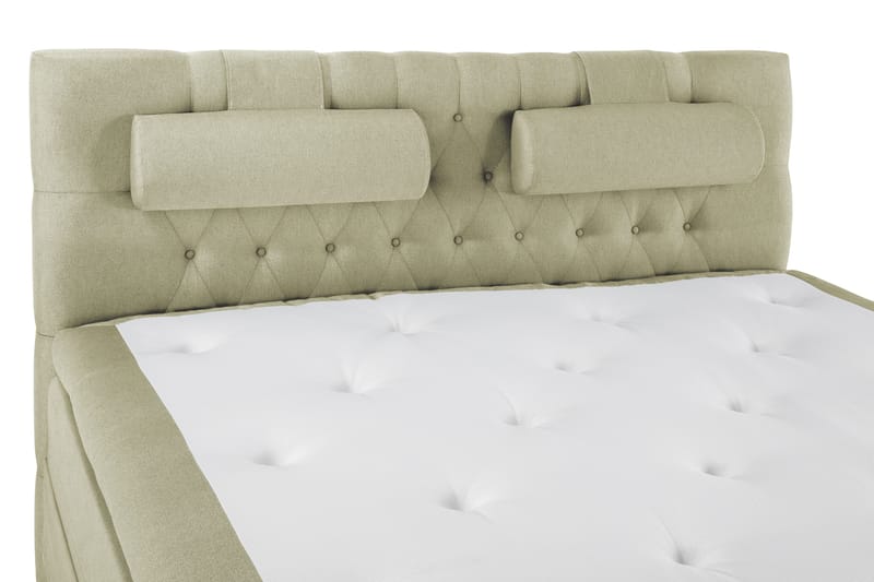 Lucky Komplett Sängpaket 160x200 Memory Diamant Sänggavel - Nackkudde Stor Grön - Products - Möbler - Säng - Kontinentalsäng