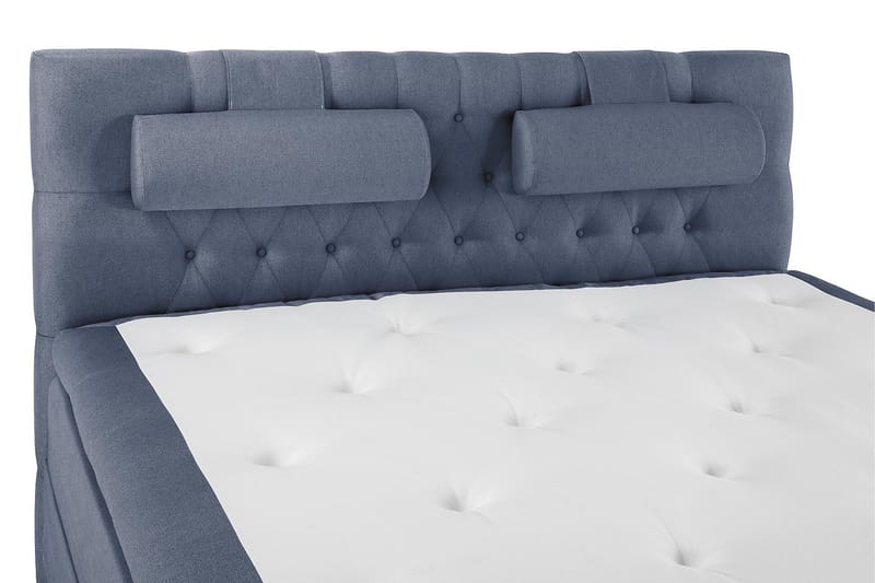 Lucky Komplett Sängpaket 160x200 Memory Diamant Sänggavel - Nackkudde Stor Mörkblå - Products - Möbler - Säng - Kontinentalsäng
