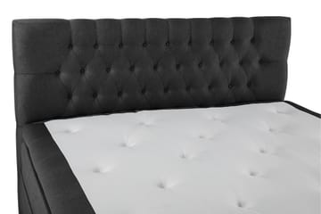 Lucky Komplett Sängpaket 160x200 Memory Diamant - Svart/Grå - Products - Möbler - Säng - Kontinentalsäng