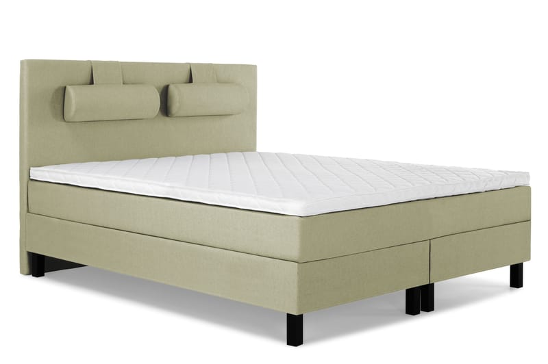 Lucky Komplett Sängpaket 160x200 Skum Slät Sänggavel - Nackkudde Stor Grön - Products - Möbler - Säng - Kontinentalsäng
