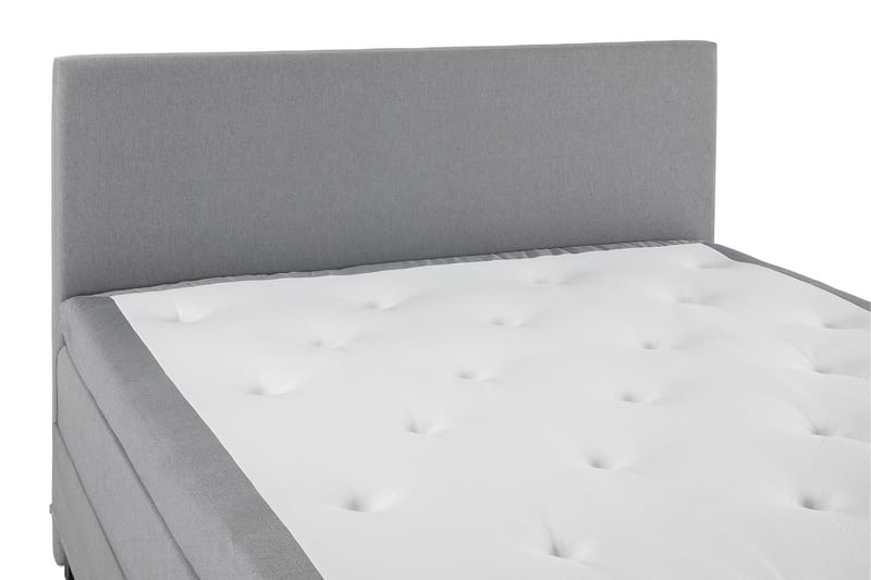Lucky Komplett Sängpaket 160x200 Polyeter Slät Sänggavel - Mellangrå - Products - Möbler - Säng - Kontinentalsäng