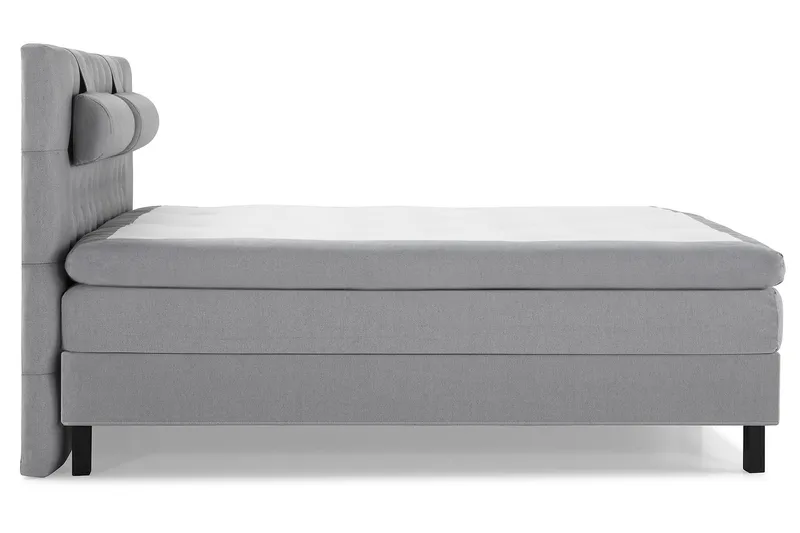 Lucky Komplett Sängpaket 160x200 Polyeter Diamant Sänggavel - Nackkudde Stor Mellangrå - Products - Möbler - Säng - Kontinentalsäng