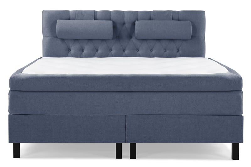 Lucky Komplett Sängpaket 180x200 Polyeter Diamant Sänggavel - Nackkudde Stor Mörkblå - Products - Möbler - Säng - Kontinentalsäng