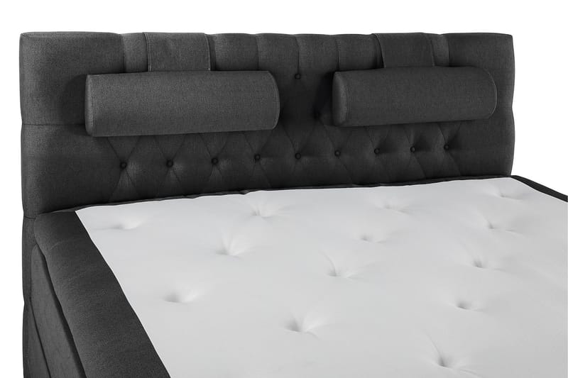 Lucky Komplett Sängpaket 180x200 Polyeter Diamant - Nackkudde Stor Svart/Grå - Products - Möbler - Säng - Kontinentalsäng