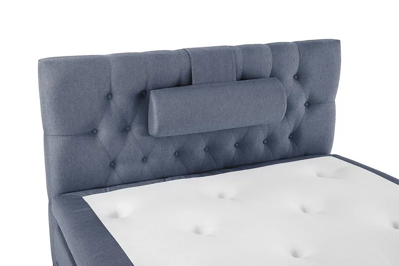 Lucky Kontinentalsäng 120x200Latex - Mörkblå - Products - Möbler - Säng - Enkelsäng