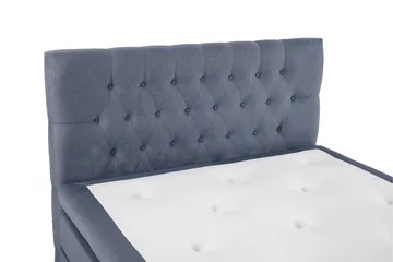 Lucky Sängpaket 140x200 Polyeter Diamant Sänggavel - Mörkblå - Products - Möbler - Säng - Kontinentalsäng