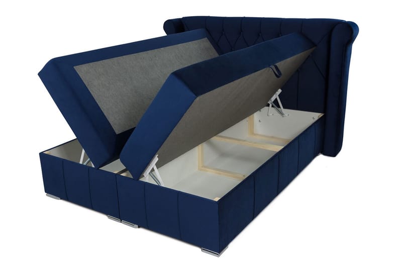 Lyckorna Kontinentalsäng 140x200 cm LED-belysning - Beige - Products - Möbler - Säng - Säng med förvaring