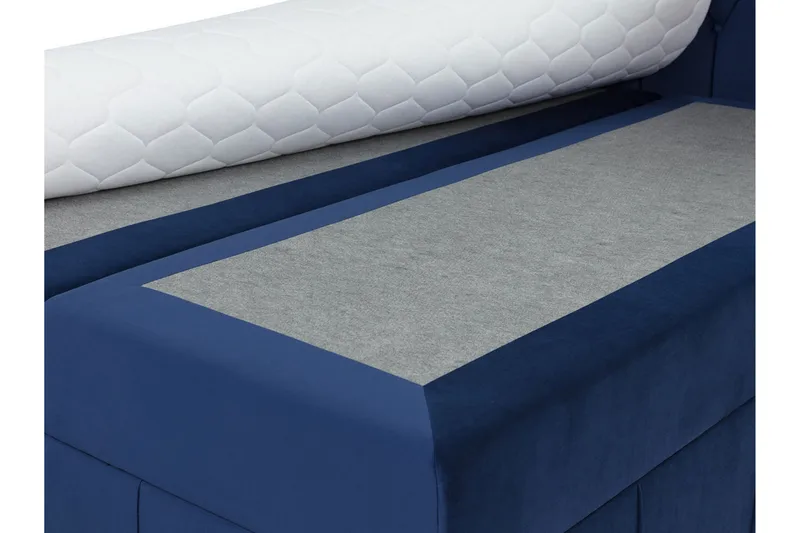 Lyckorna Kontinentalsäng 140x200 cm LED-belysning - Grå - Products - Möbler - Säng - Säng med förvaring