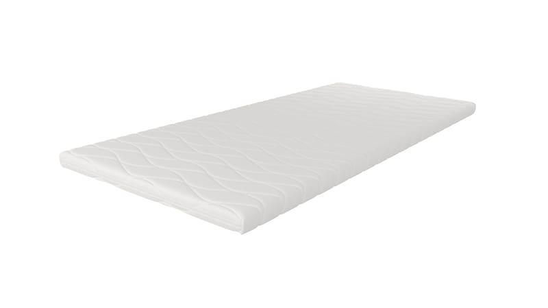 HVILA Punktelastisk Latex Bäddmadrass 90x200 cm – 7 cm Medium/Fast med Tvättbar Klädsel