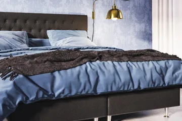 Meja Sängpaket 140x200 - Svart - Products - Möbler - Säng - Kontinentalsäng