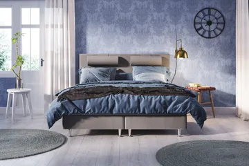 Meja Sängpaket 160x200 - Ljusgrå med nackkudde - Products - Möbler - Säng - Kontinentalsäng