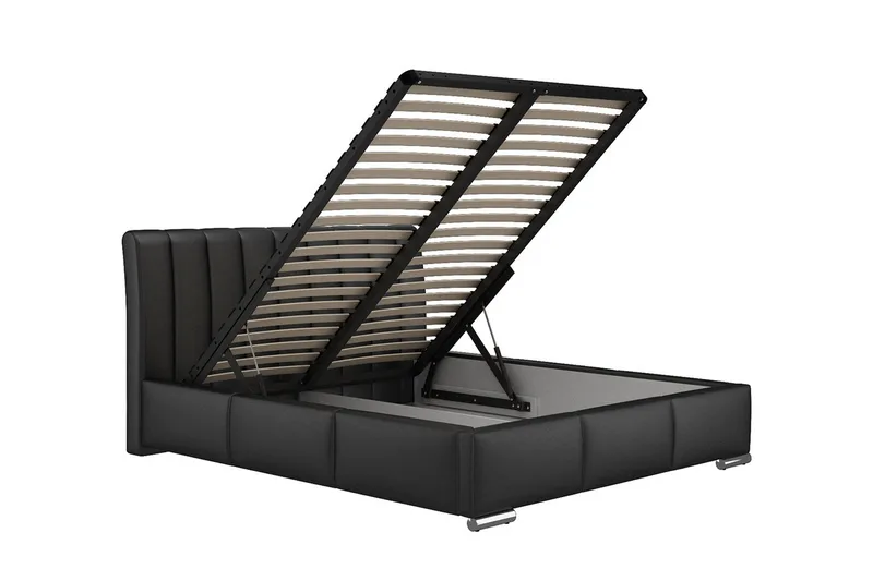 Milano Sängram med Förvaring180x200 - Grå - Products - Möbler - Säng - Sängram & sängstomme