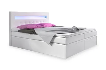 Modena Sängpaket 140x200 medFörvaring LED-belysning