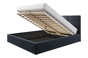 Nieres Förvaringssäng 140x200cm - Svart - Products - Möbler - Säng - Säng med förvaring