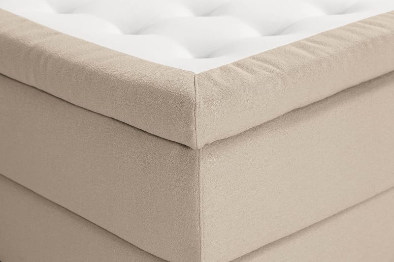 Oslo Lyx Sängpaket Boucle 140x200 Djuphäftad gavel - Beige - Products - Möbler - Säng - Kontinentalsäng