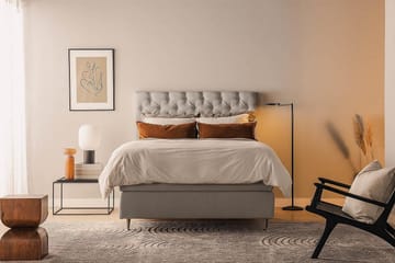 Oslo Lyx Sängpaket Kontinentalsäng 120x200 cm - Grå - Products - Möbler - Säng - Kontinentalsäng