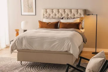 Oslo Lyx Sängpaket Kontinentalsäng 140x200 cm - Beige - Products - Möbler - Säng - Kontinentalsäng