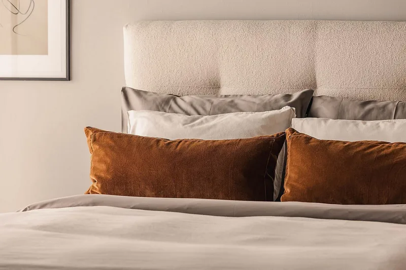 Oslo Lyx Sängpaket Kontinentalsäng 140x200 cm - Ljusbeige - Products - Möbler - Säng - Kontinentalsäng