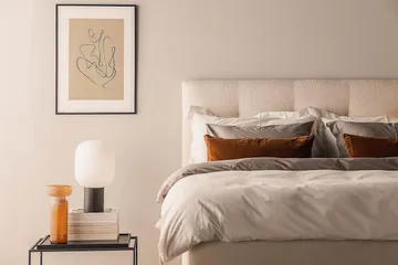 Oslo Lyx Sängpaket Kontinentalsäng 160x200 cm - Ljusbeige - Products - Möbler - Säng - Kontinentalsäng