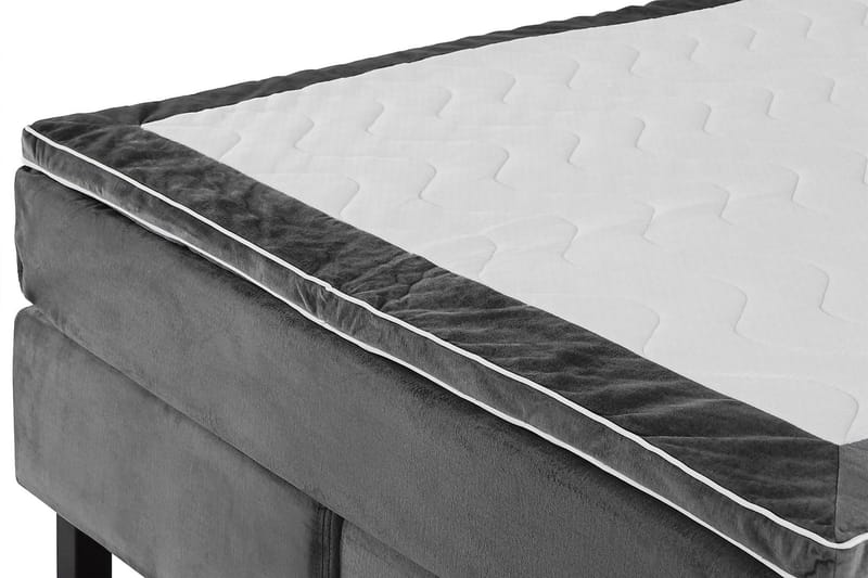 Princess Kontinentalsäng 120x200cm - Mörkgrå/Sammet - Products - Möbler - Säng - Enkelsäng