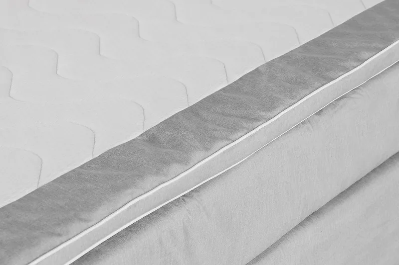 Princess Kontinentalsäng 180x200cm - Ljusgrå/Sammet - Products - Möbler - Säng - Kontinentalsäng