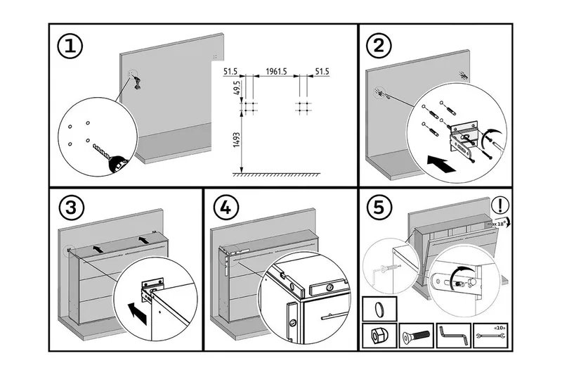 Rauk Sovrumsset sängskåp - Vit - Products - Möbler - Säng - Möbelset för sovrum