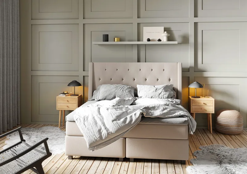 Imperia Sänggavel 140 cm - Beige - Products - Möbler - Säng - Sängtillbehör & sänggavel - Sänggavel