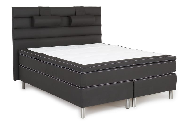 Queen Sänggavel Djuphäftad Linjerad 170 cm - 170 cm Svart - Products - Möbler - Säng - Sängtillbehör & sänggavel - Sänggavel