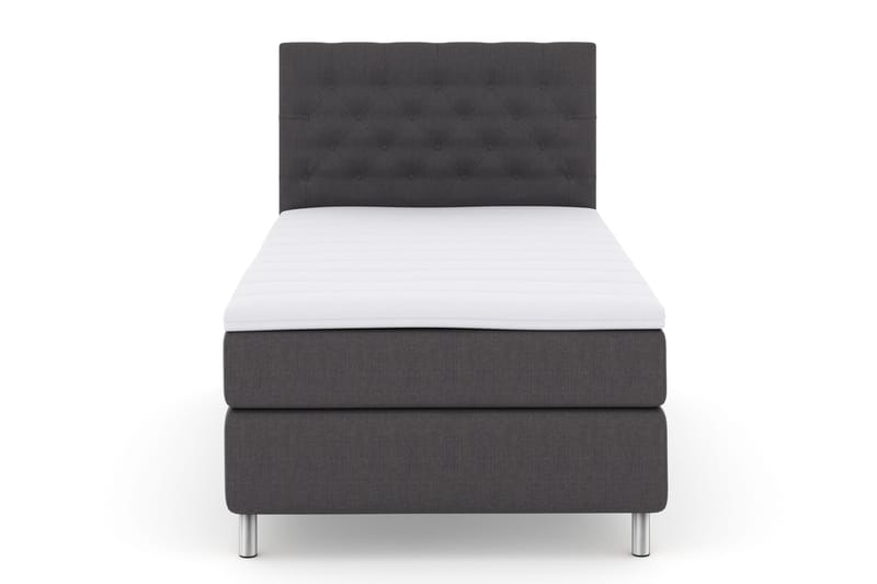 Select No 3 Komplett Sängpaket 120x200 Fast, Mörkgrå/Metall