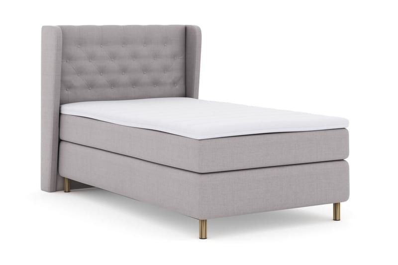 Select No 3 Komplett Sängpaket 120x200 Medium - Ljusgrå/Koppar - Products - Möbler - Säng - Enkelsäng