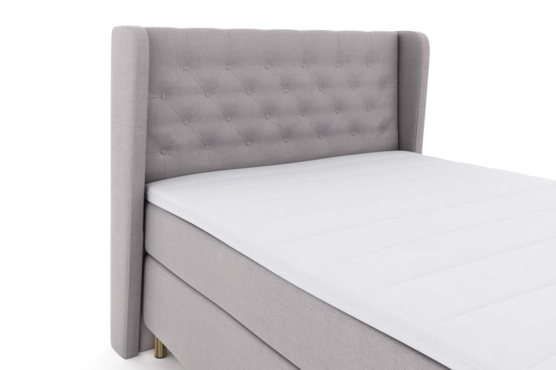 Select No 3 Komplett Sängpaket 140x200 Fast - Ljusgrå/Koppar - Products - Möbler - Säng - Kontinentalsäng