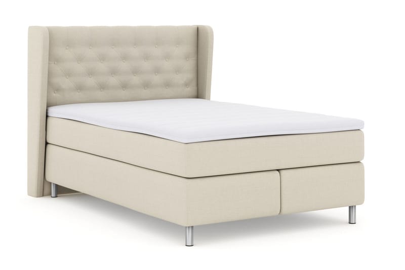 Select No 3 Komplett Sängpaket 160x200 Fast - Beige/Metall - Products - Möbler - Säng - Kontinentalsäng