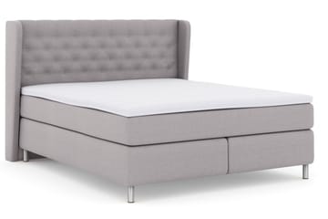 Select No 3 Komplett Sängpaket 160x200 Fast - Ljusgrå/Metall - Products - Möbler - Säng - Kontinentalsäng