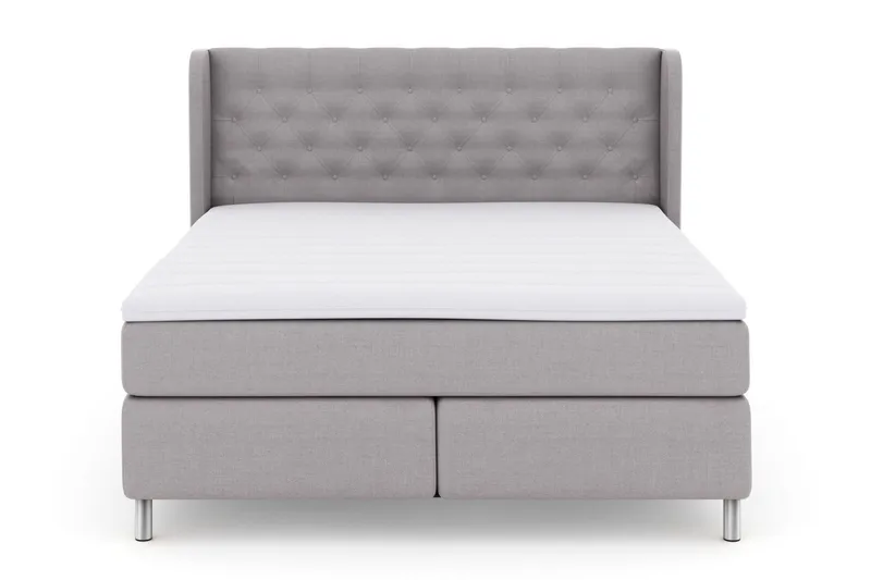 Select No 3 Komplett Sängpaket 160x200 Fast - Ljusgrå/Metall - Products - Möbler - Säng - Kontinentalsäng
