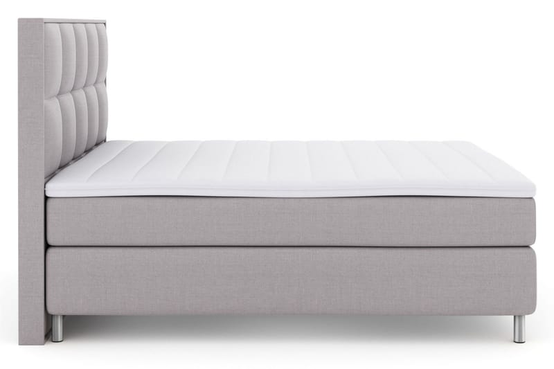 Select No 3 Komplett Sängpaket 160x200 Fast - Ljusgrå/Metall - Products - Möbler - Säng - Kontinentalsäng