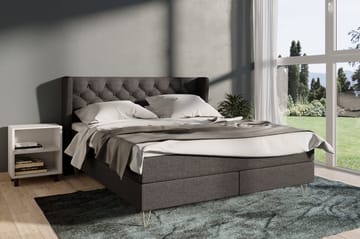 Select No 3 Komplett Sängpaket 160x200 Fast - Mörkgrå/Metall - Products - Möbler - Säng - Kontinentalsäng
