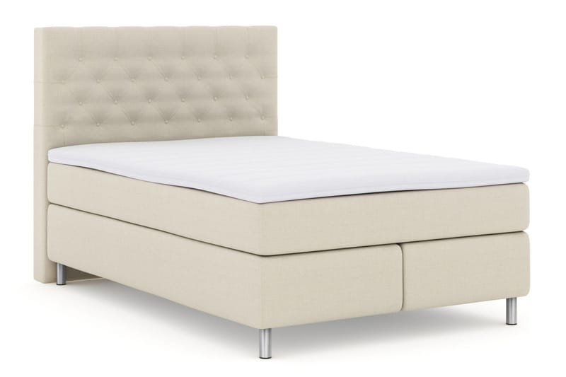 Select No 3 Komplett Sängpaket 160x200 Fast/Medium - Beige/Metall - Products - Möbler - Säng - Kontinentalsäng