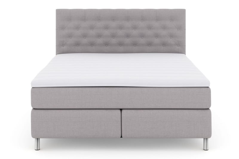 Select No 3 Komplett Sängpaket 160x200 Fast/Medium - Ljusgrå/Metall - Products - Möbler - Säng - Kontinentalsäng