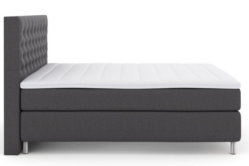 Select No 3 Komplett Sängpaket 160x200 Fast/Medium - Mörkgrå/Metall - Products - Möbler - Säng - Kontinentalsäng