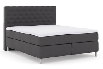 Select No 3 Komplett Sängpaket 160x200 Fast/Medium - Mörkgrå/Metall - Products - Möbler - Säng - Kontinentalsäng