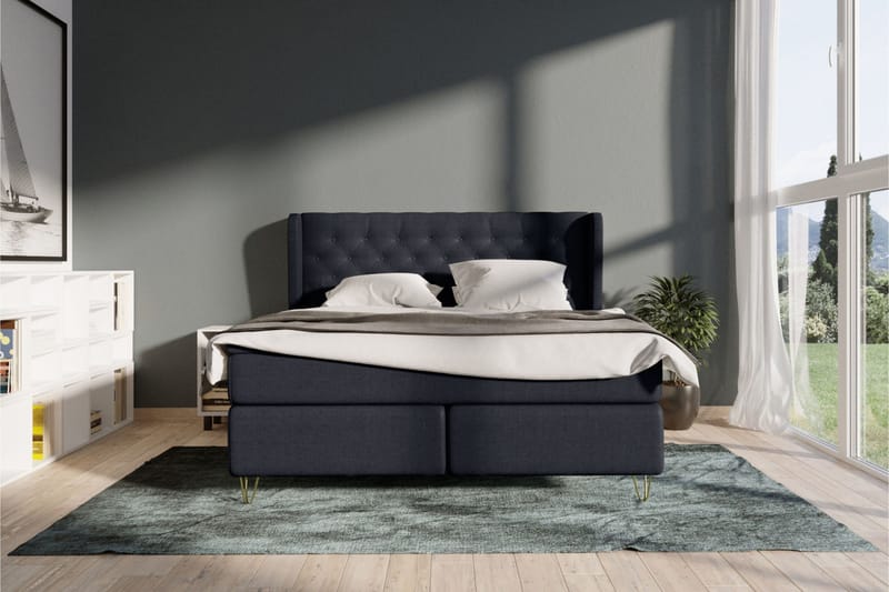 Select No 3 Komplett Sängpaket 180x200 Fast - Blå/Koppar - Products - Möbler - Säng - Kontinentalsäng