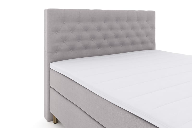 Select No 3 Komplett Sängpaket 180x200 Fast - Ljusgrå/Koppar - Products - Möbler - Säng - Kontinentalsäng