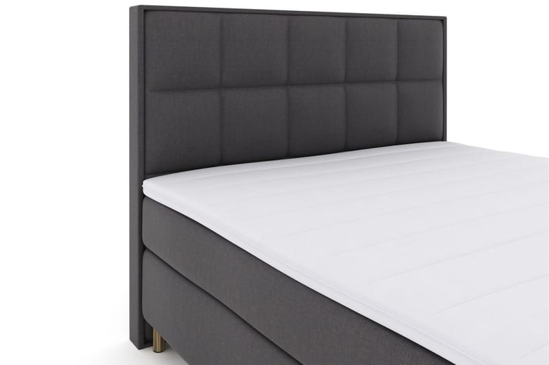 Select No 3 Komplett Sängpaket 210x210 Medium - Mörkgrå/Koppar - Products - Möbler - Säng - Kontinentalsäng