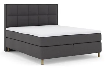 Select No 3 Komplett Sängpaket 210x210 Medium - Mörkgrå/Koppar - Products - Möbler - Säng - Kontinentalsäng
